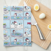 Snoopy & Friends Hockey Game Geschirrtuch (Viertel Falte)