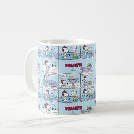 Snoopy & Friends Hockey Game Kaffeetasse (Vorderseite Links)