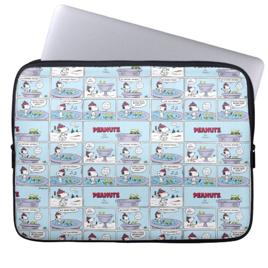 Snoopy & Friends Hockey Game Laptopschutzhülle (Vorderseite)