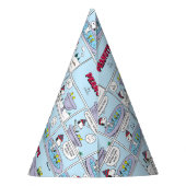 Snoopy & Friends Hockey Game Partyhütchen (Rückseite)