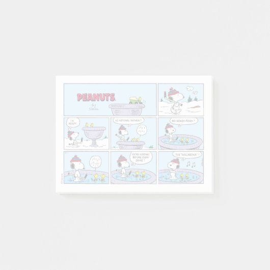 Snoopy & Friends Hockey Game Post-it Klebezettel (Vorderseite)