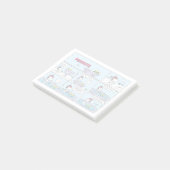 Snoopy & Friends Hockey Game Post-it Klebezettel (angewinkelt)