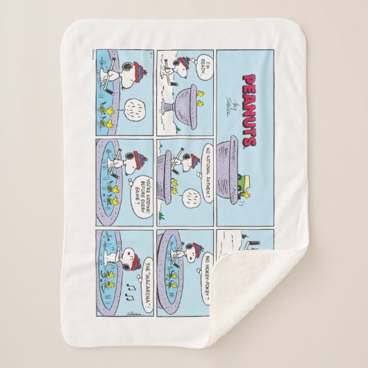 Snoopy & Friends Hockey Game Sherpadecke (Vorderseite)