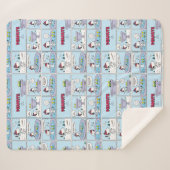 Snoopy & Friends Hockey Game Sherpadecke (Vorderseite (Horizontal))
