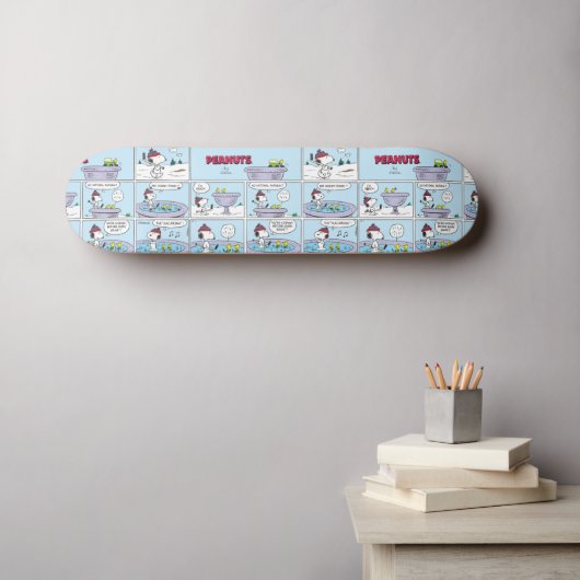 Snoopy & Friends Hockey Game Skateboard (Wandkunst (Horz))