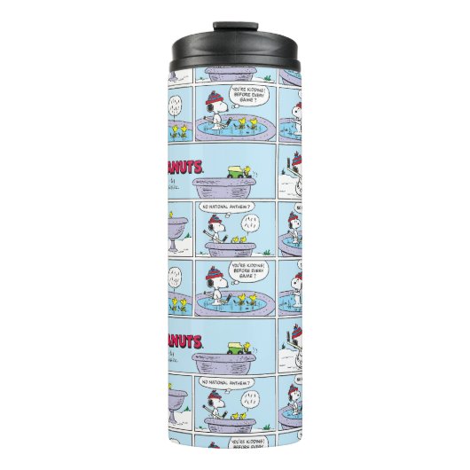 Snoopy & Friends Hockey Game Thermosbecher (Vorderseite)