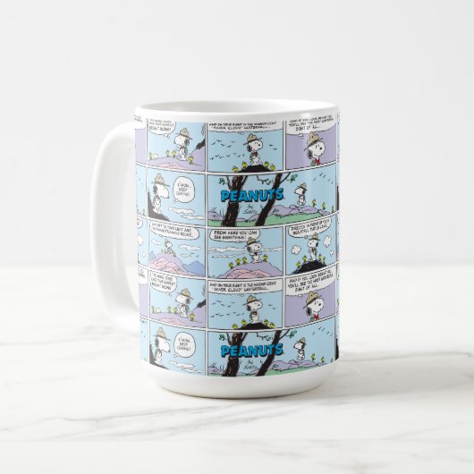 Snoopy & Friends | Wandern Kaffeetasse (Vorderseite Links)