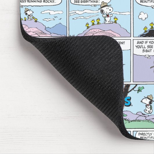 Snoopy & Friends | Wandern Mousepad (Ecke)