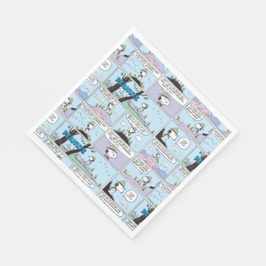 Snoopy & Friends | Wandern Serviette (Ecke)