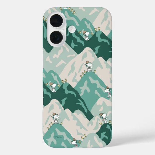 Snoopy Großes Outdoor Muster Case-Mate iPhone Hülle (Rückseite)