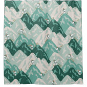 Snoopy Großes Outdoor Muster Duschvorhang (Vorderseite)