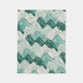 Snoopy Großes Outdoor Muster Fleecedecke (Vorderseite)