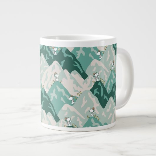 Snoopy Großes Outdoor Muster Jumbo-Tasse (Vorderseite Rechts)