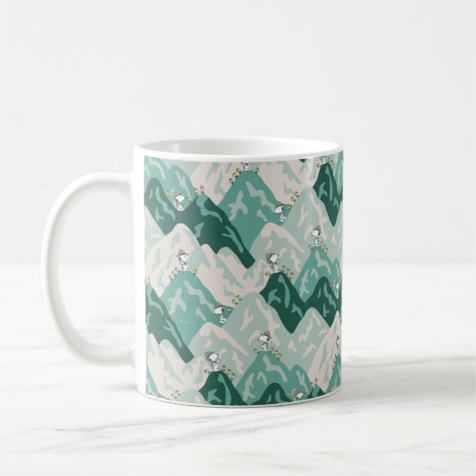 Snoopy Großes Outdoor Muster Kaffeetasse (Links)