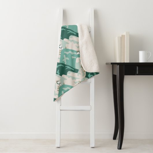 Snoopy Großes Outdoor Muster Sherpadecke (Beispiel)