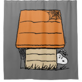 Snoopy Halloween Spider Web Doghouse Duschvorhang (Vorderseite)