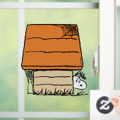 Snoopy Halloween Spider Web Doghouse Fensteraufkleber (Zuhause)