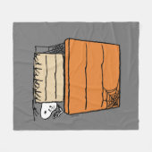 Snoopy Halloween Spider Web Doghouse Fleecedecke (Vorderseite (Horizontal))