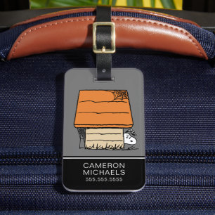 Snoopy Halloween Spider Web Doghouse Gepäckanhänger