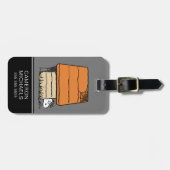 Snoopy Halloween Spider Web Doghouse Gepäckanhänger (Vorderseite horizontal)