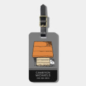 Snoopy Halloween Spider Web Doghouse Gepäckanhänger (Vorderseite vertikal)