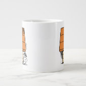 Snoopy Halloween Spider Web Doghouse Jumbo-Tasse (Vorderseite)
