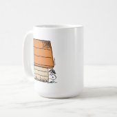 Snoopy Halloween Spider Web Doghouse Kaffeetasse (Vorderseite Links)