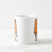 Snoopy Halloween Spider Web Doghouse Kaffeetasse (Mittel)