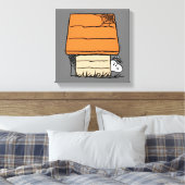 Snoopy Halloween Spider Web Doghouse Leinwanddruck (Insitu (Schlafzimmer))