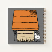 Snoopy Halloween Spider Web Doghouse Notizblock (Rückseite)
