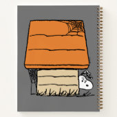 Snoopy Halloween Spider Web Doghouse Notizblock (Rückseite)