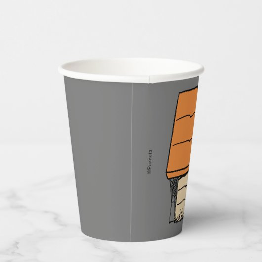 Snoopy Halloween Spider Web Doghouse Pappbecher (Rechts)