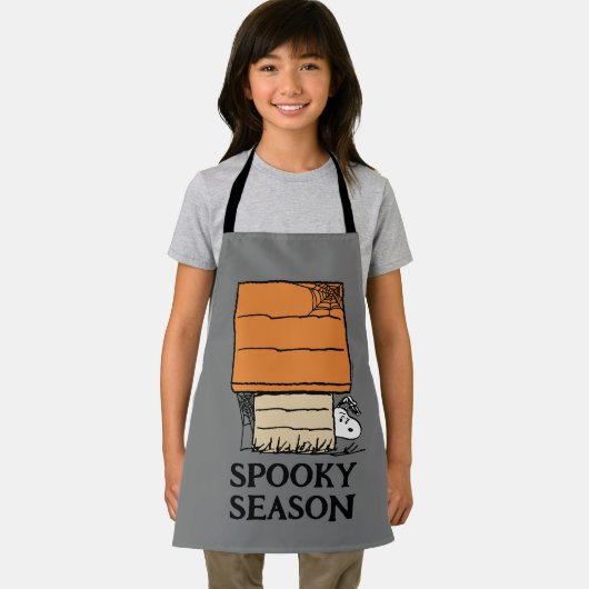 Snoopy Halloween Spider Web Doghouse Schürze (Insitu)