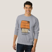 Snoopy Halloween Spider Web Doghouse Sweatshirt (Vorne ganz)
