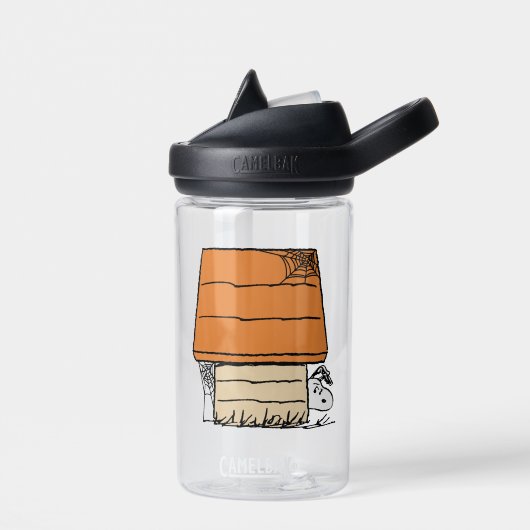 Snoopy Halloween Spider Web Doghouse Trinkflasche (Links)