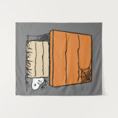 Snoopy Halloween Spider Web Doghouse Wandteppich (Vorderseite (Horizontal))