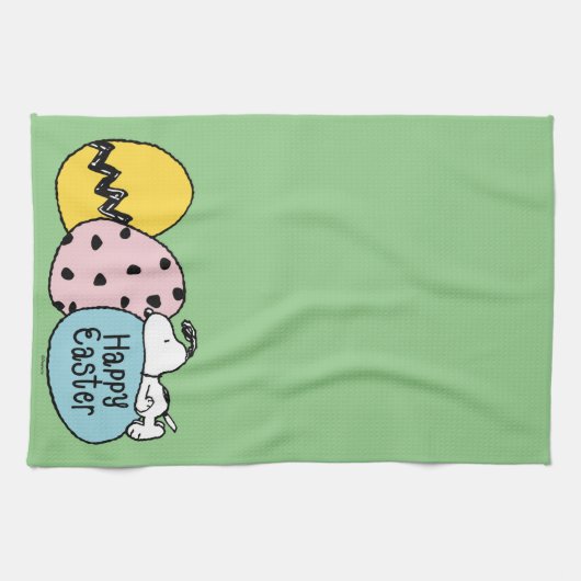 Snoopy - Happy Oaster Geschirrtuch (Horizontal)