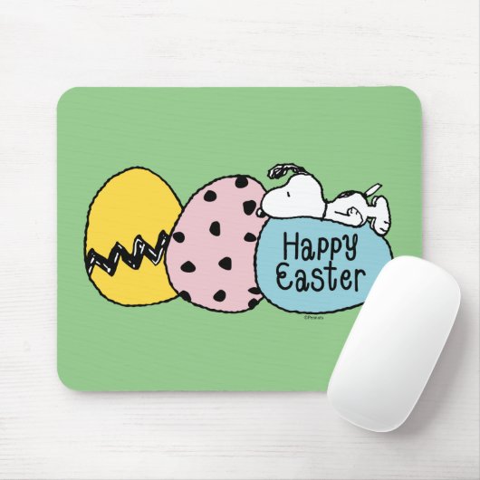 Snoopy - Happy Oaster Mousepad (Mit Mouse)