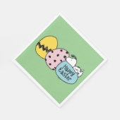 Snoopy - Happy Oaster Serviette (Ecke)