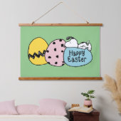 Snoopy - Happy Oaster Wandteppich Mit Holzrahmen (Schlafzimmer)