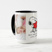 Snoopy Heart | Bester Vater je - Foto Tasse (Vorderseite Links)
