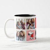 Snoopy Heart | Vater - FotoCollage Zweifarbige Tasse (Links)