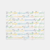 Snoopy Hip Hop Hooray Ostern Fleecedecke (Vorderseite (Horizontal))