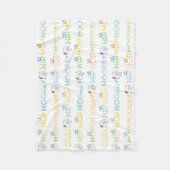 Snoopy Hip Hop Hooray Ostern Fleecedecke (Vorderseite)