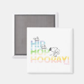 Snoopy Hip Hop Hooray Ostern Magnet (Vorderseite/Rückseite)