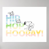 Snoopy Hip Hop Hooray Ostern Poster (Vorne)