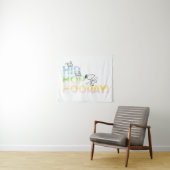 Snoopy Hip Hop Hooray Ostern Wandteppich (Beispiel (Horizontal))