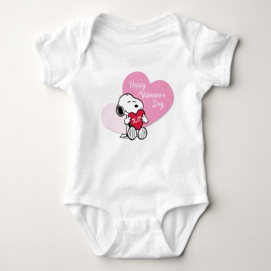 Snoopy Hugs & Kisses Baby Strampler (Vorderseite)