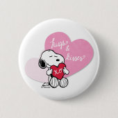 Snoopy Hugs & Kisses Button (Vorderseite)