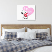 Snoopy Hugs & Kisses Leinwanddruck (Insitu (Schlafzimmer))
